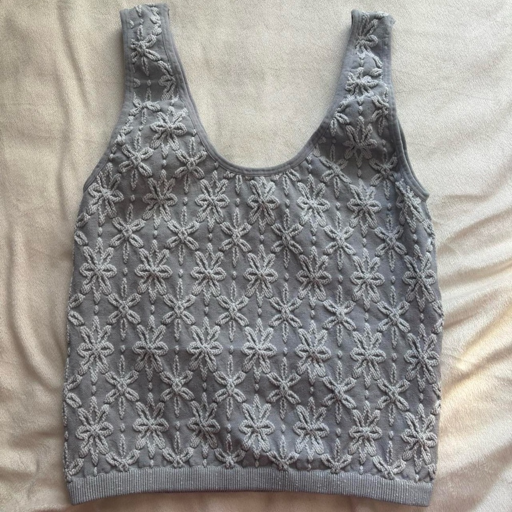 Free People stretchy pattern tank